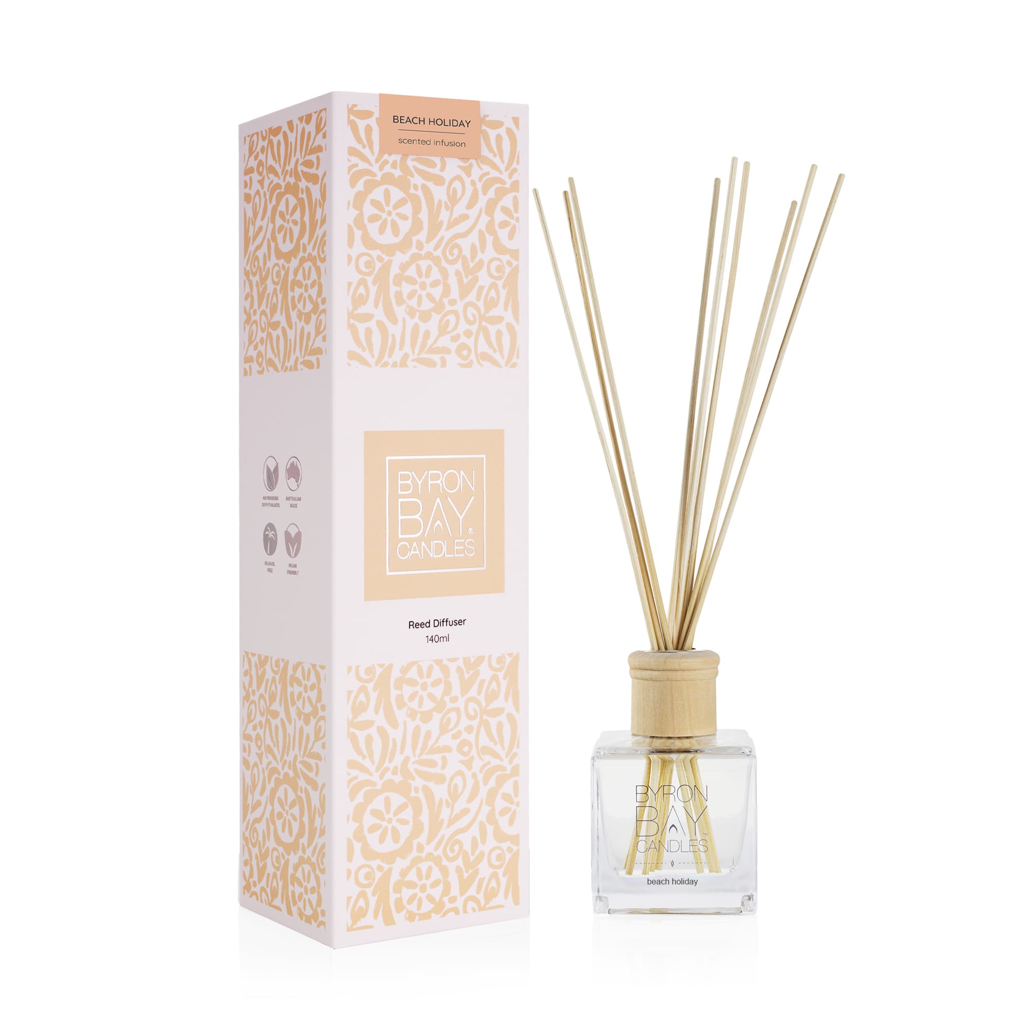 Beach Holiday Reed Diffuser Byron Bay Candles