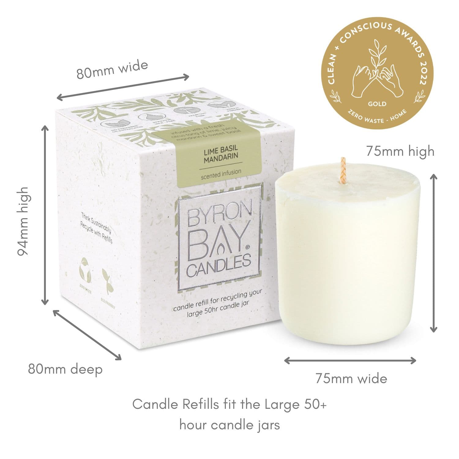 lbm refill candle measurements